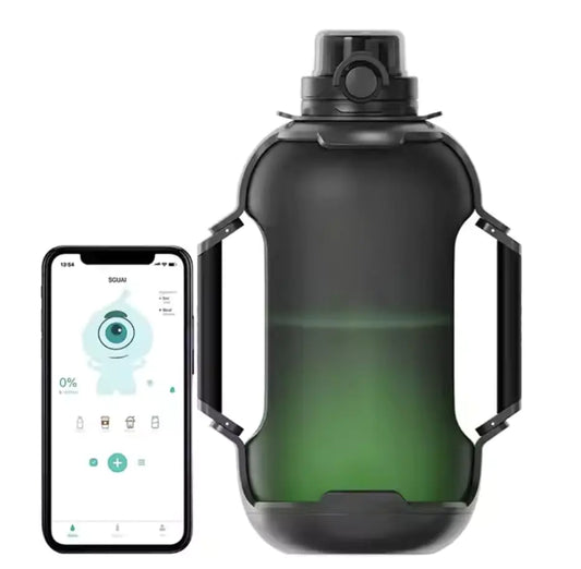 Ultimate 44oz Athletic Smart Water Bottle with Reminder to Drink: Track Daily Water Intake with Light-Up Features Stay Hydrated with a Water Tracker Bottle Smart App!
